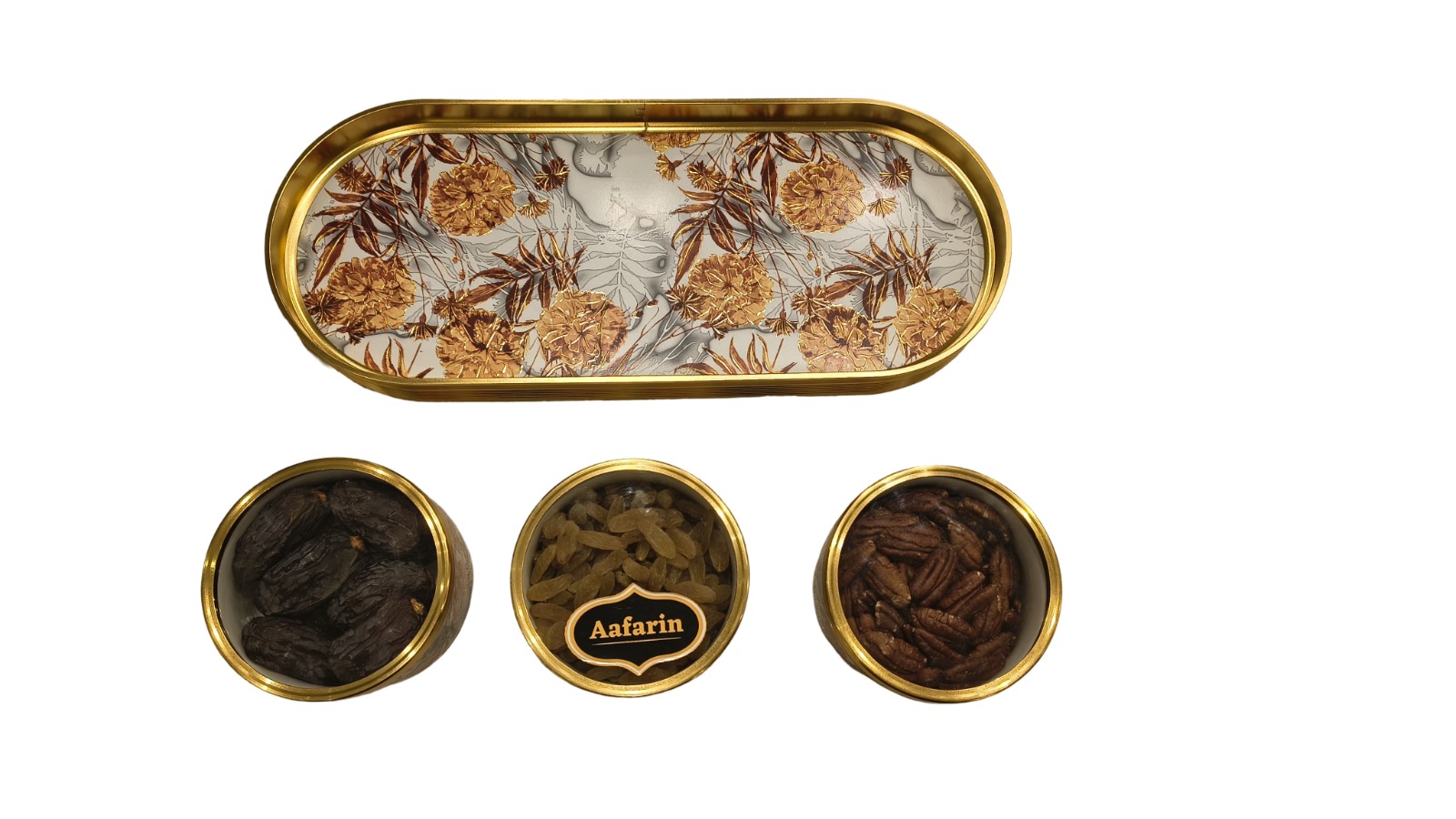 Dekor Kristal 4PC Jar Set with Tray - Handmade in Turkey
